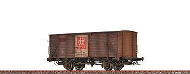 040-49857 - H0 gedeckter Güterwagen G10 der DB, Ep.III - Zwilling patiniert